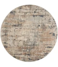 Nourison Quarry Beige Grey QUA01 8 ft. X Round Rug