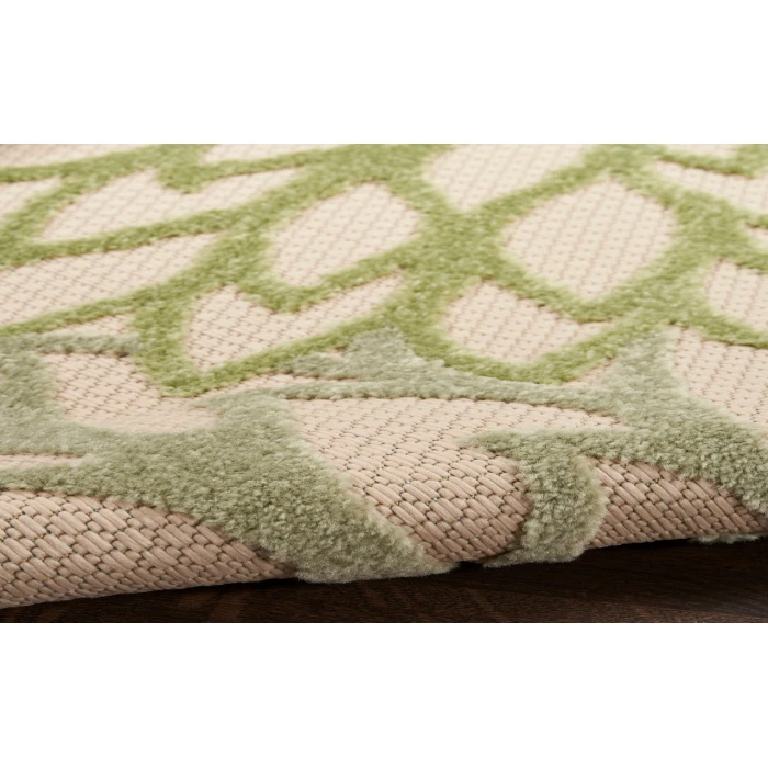 Nourison Aloha Ivory Green ALH05 5 ft. 3 in. Round Rug