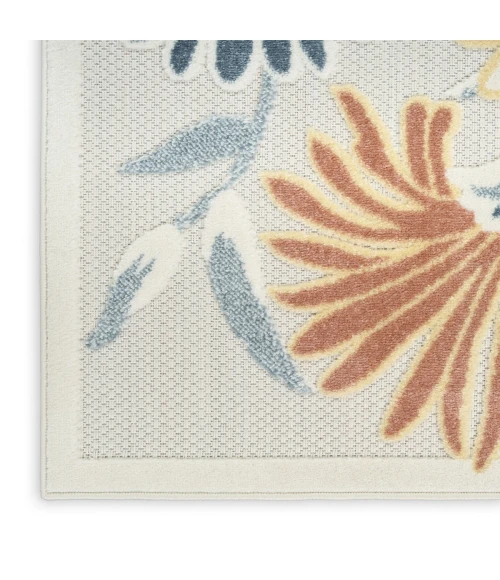 Nourison Aloha Ivory Rose ALH33 9 ft. X 12 ft. Rect. Rug