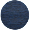 Nourison Home Nourison Essentials NRE01 Midnight Blue 4 ft. Round Area Rug