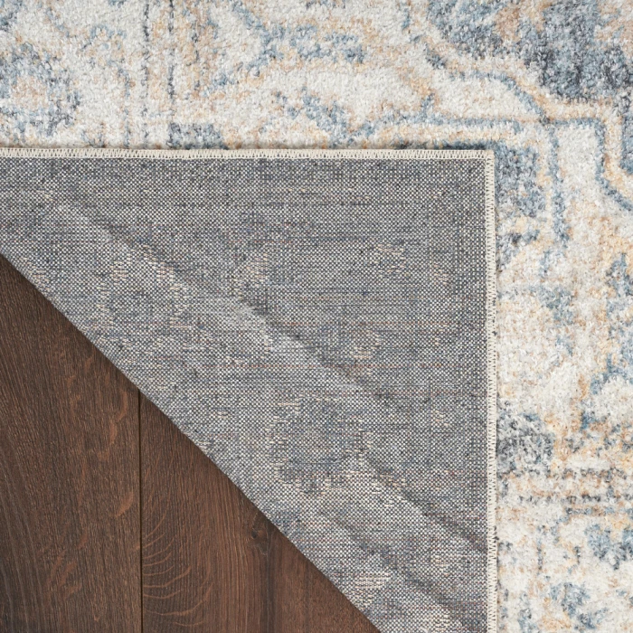 Nourison Astra Machine Washable Area Rug ASW12 Grey/Blue