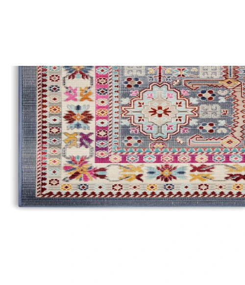 Nourison Vintage Kashan Grey/Multi VKA05 2 ft. X 4 ft. Rectangle Rug