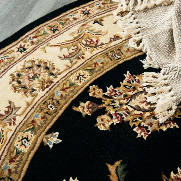 Nourison 2000 Round Area Rug 2022-Black
