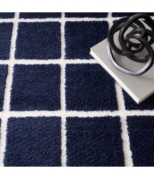 DKNY West End Ave Navy Ivory WTE01 4 ft. X 6 ft. Rect. Rug