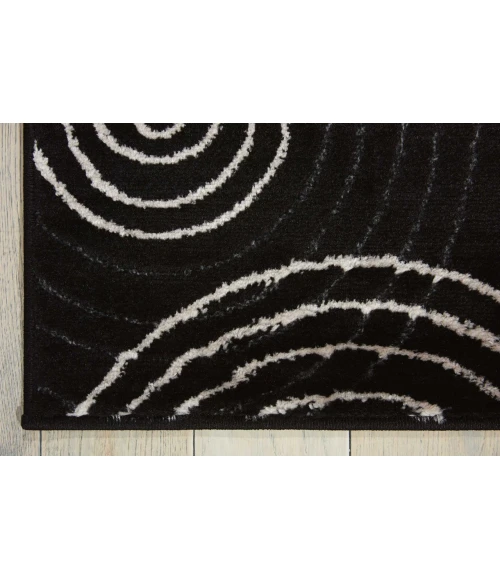Nourison Studio Black STU03 2ft.2in. x 7ft.3in. Rect. Rug