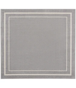 Nourison Home Nourison Essentials NRE02 Grey/Ivory 5 ft. Square Area Rug