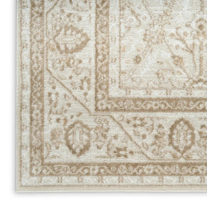 Nourison Dekor Ivory Taupe DEK03 2 ft. X 4 ft. Rect. Rug
