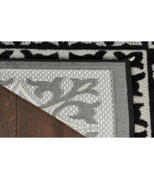 Nourison Aloha Black White ALH34 2 ft. 8 in. X 4 ft. Rectangle Rug