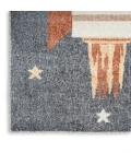 Nourison Astra Machine Washable Area Rug ASW06 Sky Blue