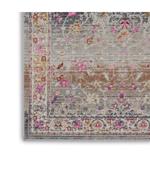 Nourison Vintage Kashan Runner Area Rug VKA01-Grey