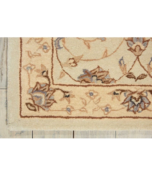 Nourison Home Heritage Hall Beige HE28 7ft.9in. x 9ft.9in. Rect. Rug