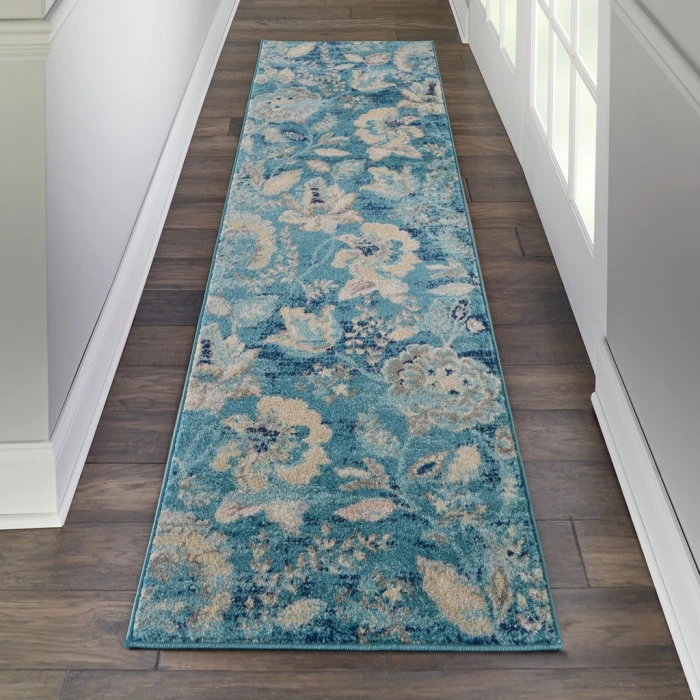 Nourison Tranquil Runner Area Rug TRA02-Turquoise