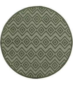 Nourison Home Versatile NRV01 Green 8 ft. Round Area Rug