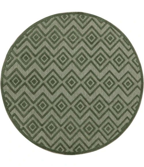 Nourison Home Versatile Green NRV01 8 ft. Round Rug