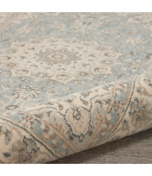 Nourison Living Treasures Area Rug LI15-Aqua/Ivory
