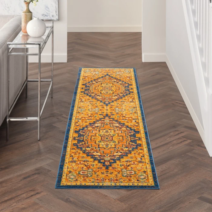 Nourison Allur Area Rug ALR04-Orange Multicolor