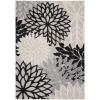 Nourison Home Aloha ALH05 Black White 9 ft. 6 in. X 13 ft. Area Rug