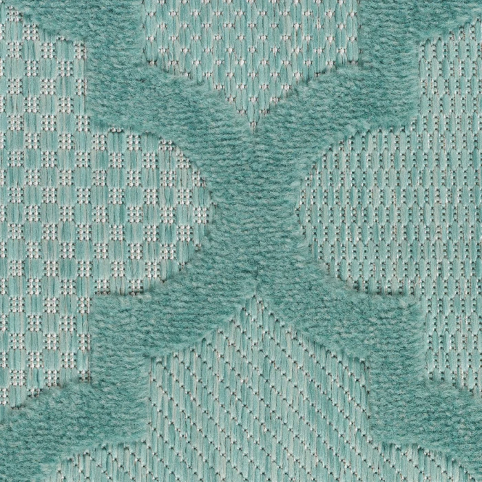Nourison Easy Care Area Rug NES01 Aqua/Teal