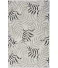 Nourison Garden Oasis Grey GOA01 5 ft. X 7 ft. Rectangle Rug