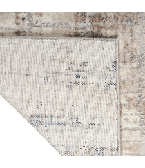 Calvin Klein Infinity Area Rug IFN02 Ivory Grey Blue