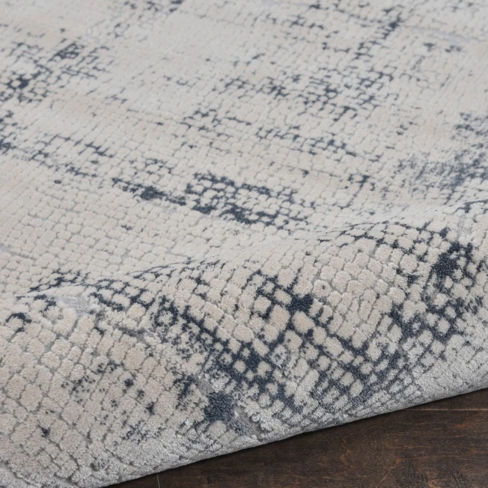 Nourison Rustic Textures Runner Area Rug RUS06-Ivory/Blue