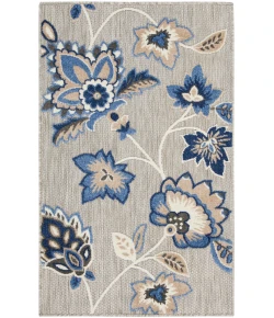 Nourison Home Aloha ALH31 Blue Grey 2 ft. 8 in. X 4 ft. Area Rug