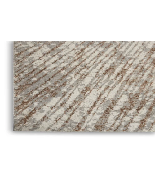 Inspire Me! Home Décor Metallic Grey Mocha MTL01 6 ft. X 9 ft. Rectangle Rug
