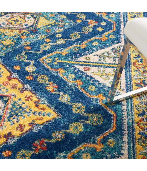 Nourison Allur Area Rug ALR02-Navy Multicolor