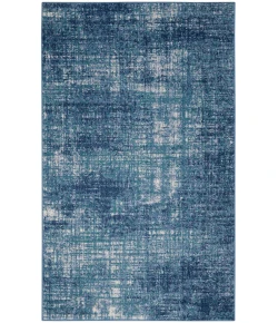 Calvin Klein River Flow RFV02 Teal Ivory Blue 3 ft. 2 in. X 5 ft. Area Rug