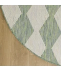 Nourison Positano Blue Green POS04 4ft. Round Rug