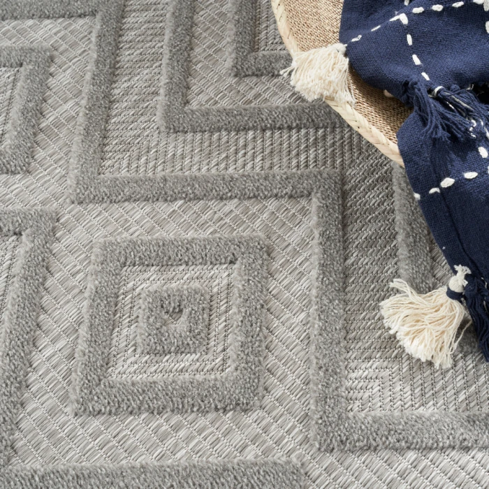 Nourison Versatile Area Rug NRV01 Silver Grey
