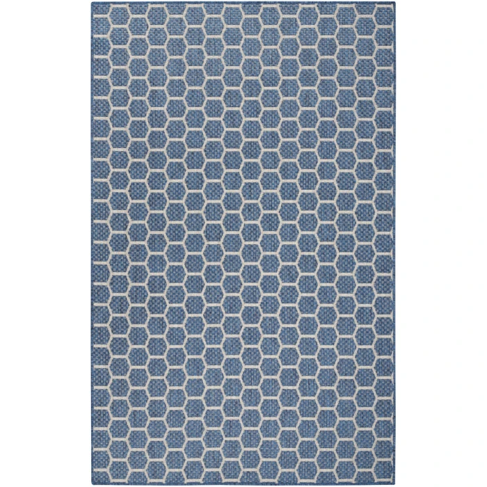 Nourison Twist Reversible Blue TWS01 4 ft. X 6 ft. Rect. Rug