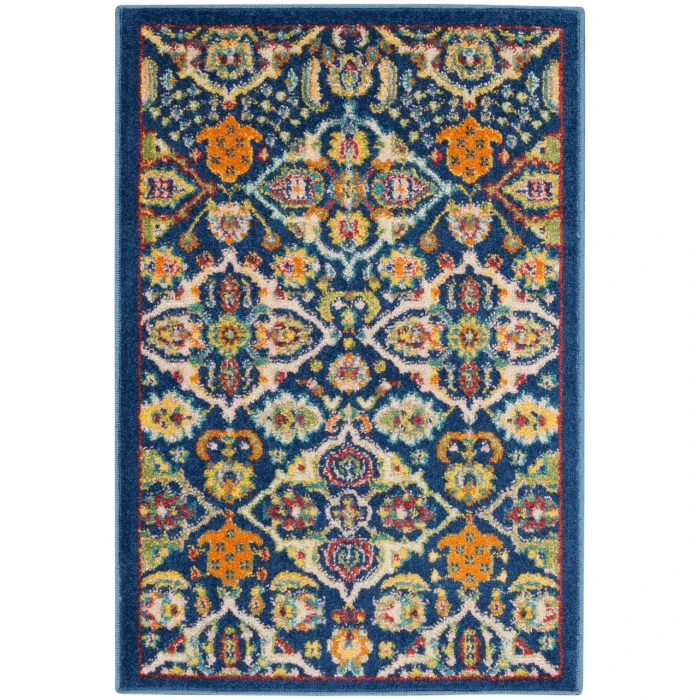 Nourison Allur Area Rug ALR03-Navy Multicolor