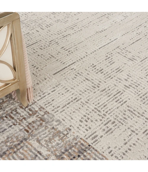 Nourison Elation Area Rug ETN05 Ivory Grey 9' x 12'