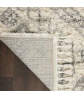 Nourison Oslo Shag Ivory/Grey OSL02 4 ft. X 6 ft. Rect. Rug