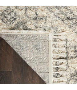 Nourison Home Oslo Shag OSL02 Ivory/Grey 4 ft. X 6 ft. Area Rug