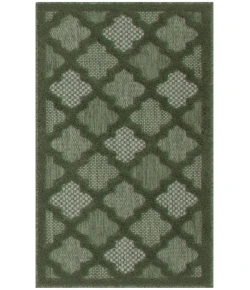 Nourison Home Easy Care NES01 Green 2 ft. X 4 ft. Area Rug
