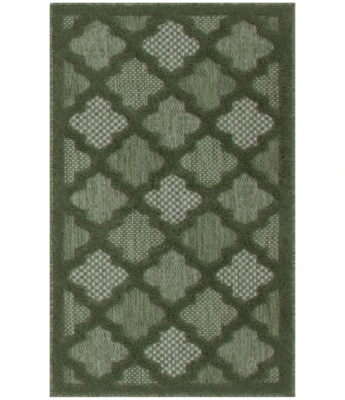 Nourison Easy Care Green NES01 2 ft. X 4 ft. Rectangle Rug