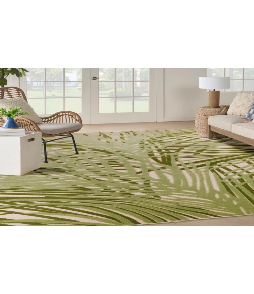 Nourison Aloha Ivory Green ALH41 10 ft. X 14 ft. Rectangle Rug