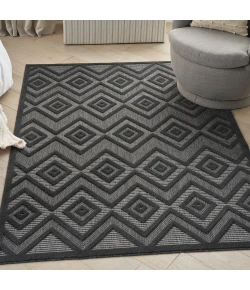 Nourison Home Versatile NRV01 Charcoal Black 6 ft. X 9 ft. Area Rug