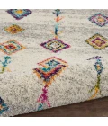Nourison Nomad Cream Grey NMD04 2ft.2in. x 4ft. Rect. Rug