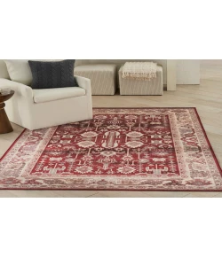 Nourison Home Vintage Home VNH02 Red 5 ft. X 7 ft. Area Rug