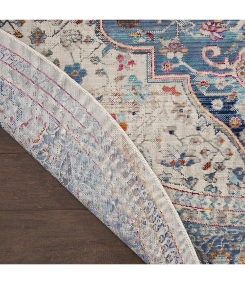 Nourison Vintage Kashan Area Rug VKA07-Ivory Blue