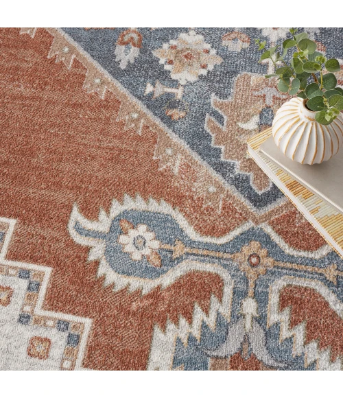 Nourison Astra Machine Washable Area Rug ASW11 Grey/Multi