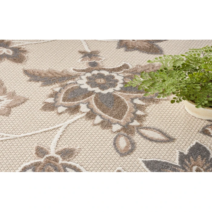 Nourison Aloha Beige ALH31 7’10” Round Rug