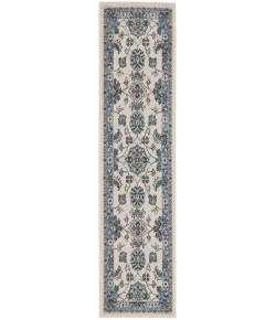 Nourison Home Nourison Essentials NRE05 Ivory Blue 2 ft. X 6 ft. Area Rug