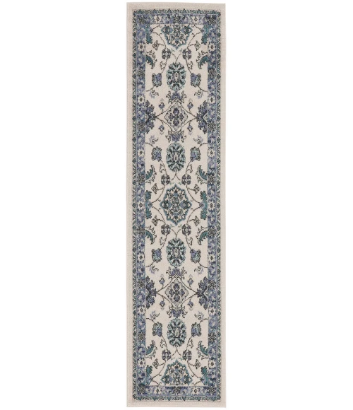 Nourison Home Nourison Essentials Ivory Blue NRE05 2 ft. X 6 ft. Rectangle Rug