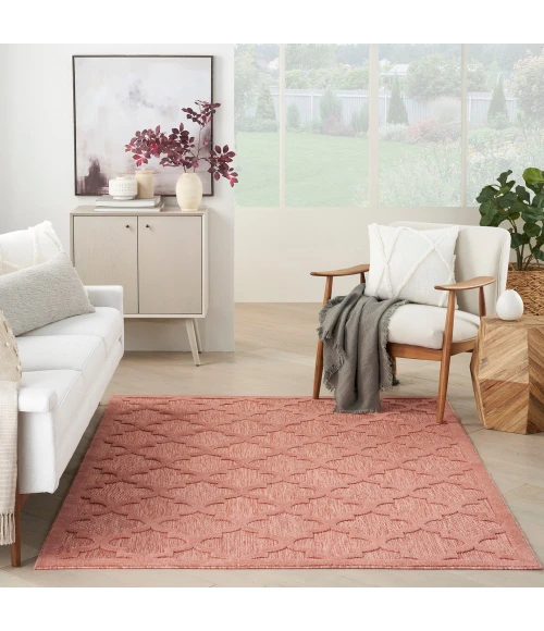 Nourison Easy Care Area Rug NES01 Coral/Orange
