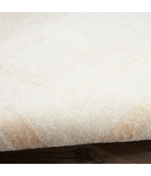 Nourison Home Nourison Essentials Ivory Gold NRE02 6 ft. Round Rug