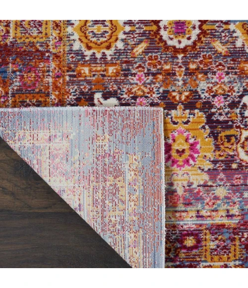 Nourison Vintage Kashan Area Rug VKA03-Red/Multicolor
